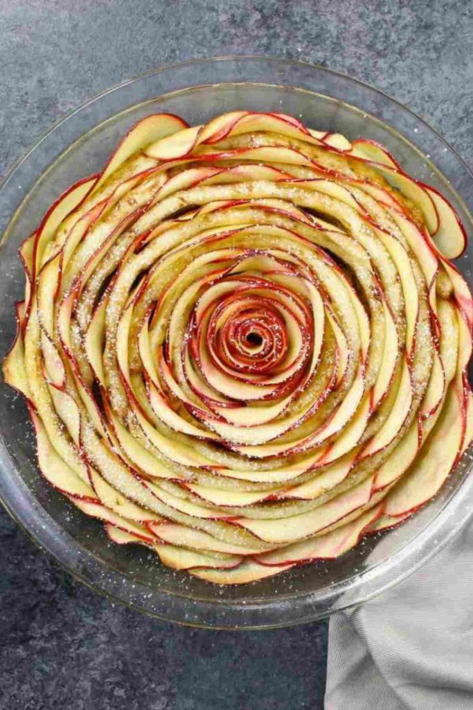 Cinnamon Roll Apple Rose Tart