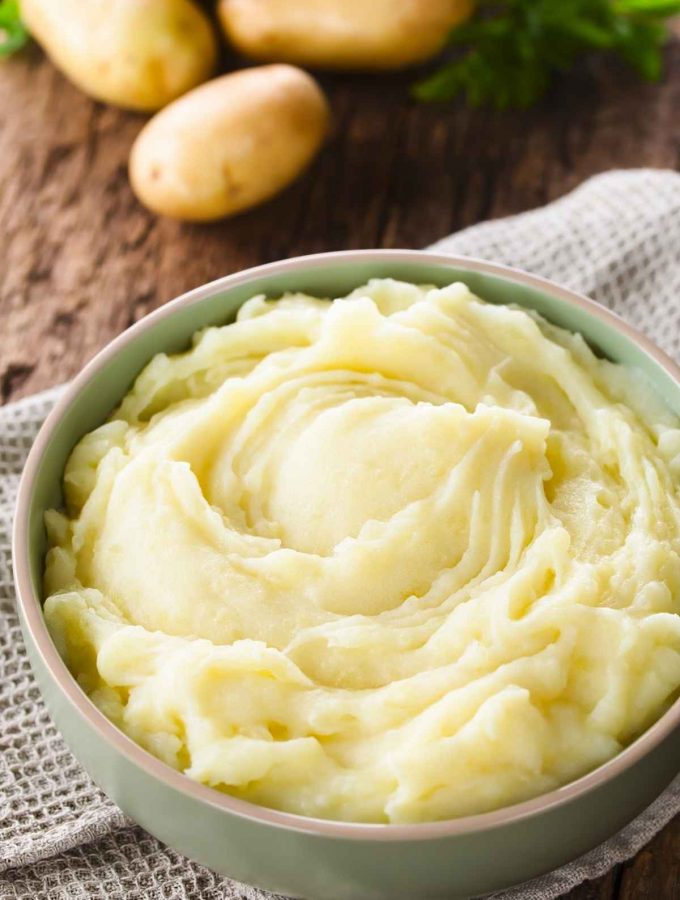 Mashed potatoes are a delicious side dish to enjoy with everything from meat, fish, and chicken, to grilled veggies, and pot pies. The challenge with mashed potatoes is making sure it comes out just right. You want it to be creamy, rich, and smooth – definitely not thin and runny. 