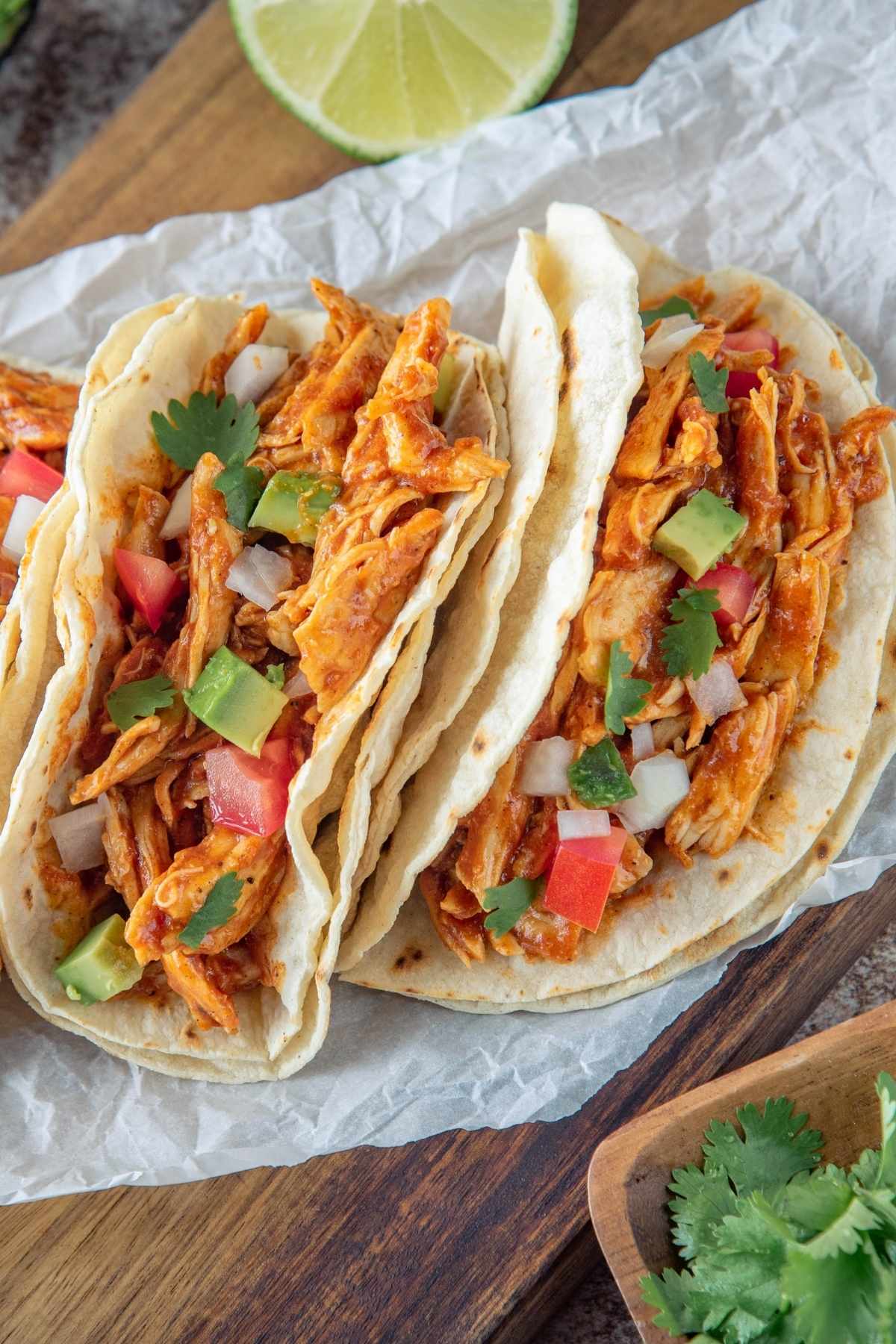 Instant Pot Shredded Chicken Tacos