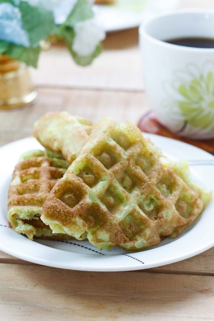 Pandan Waffles