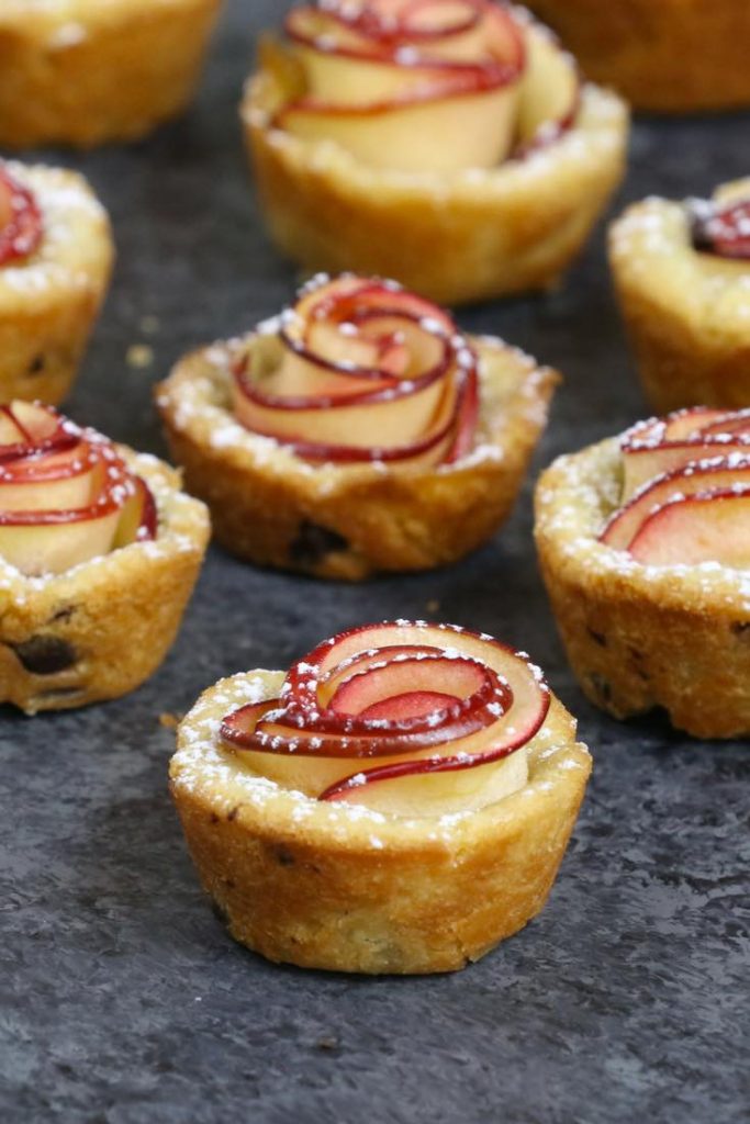 Apple Rose Cookie Cups