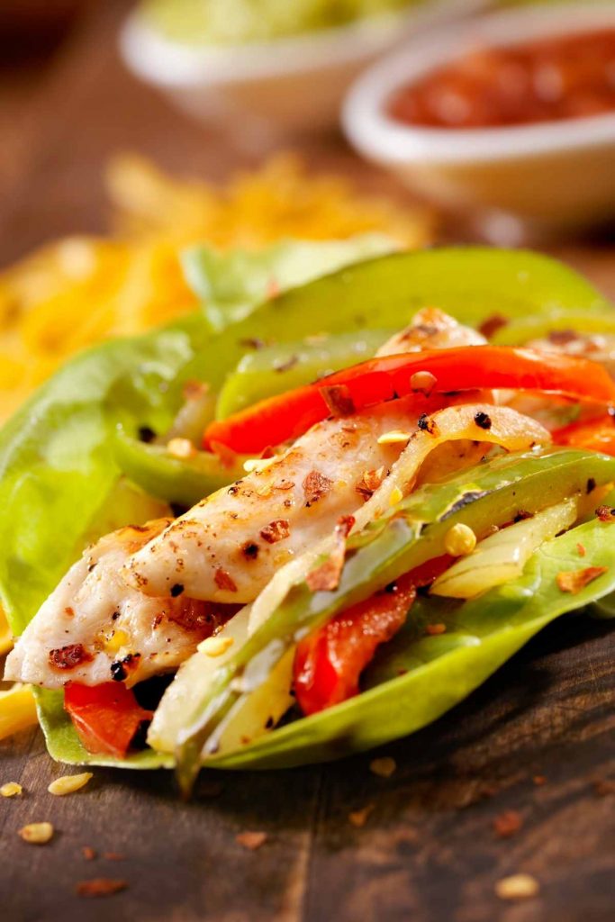 Chicken Fajita Lettuce Wrap