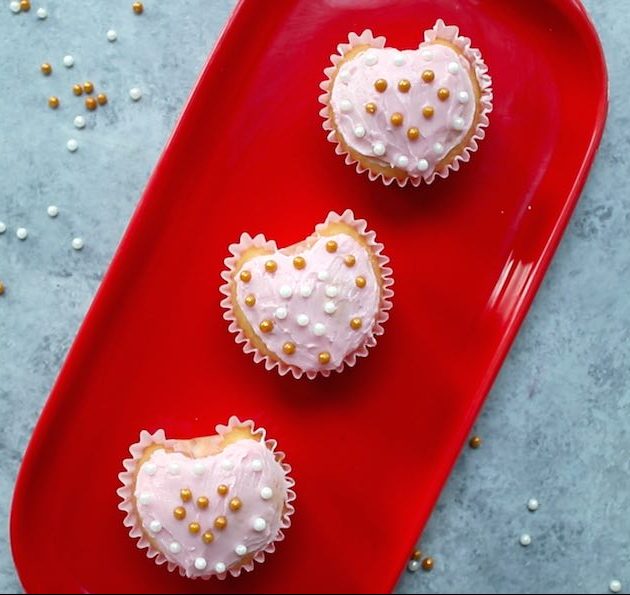 Heart Shaped Cupcakes`