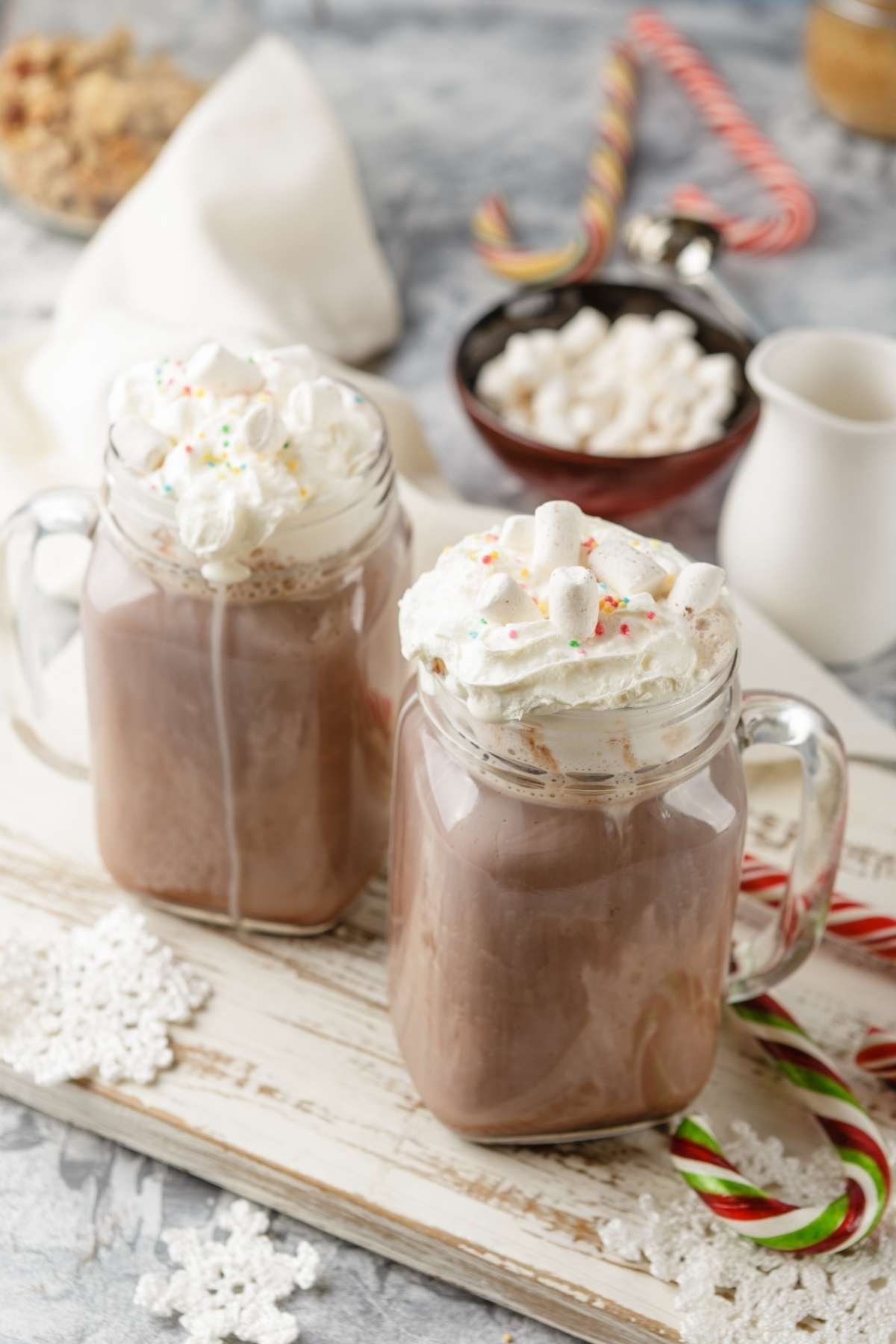 Homemade Hot Chocolate with Whipped Cream Recipe