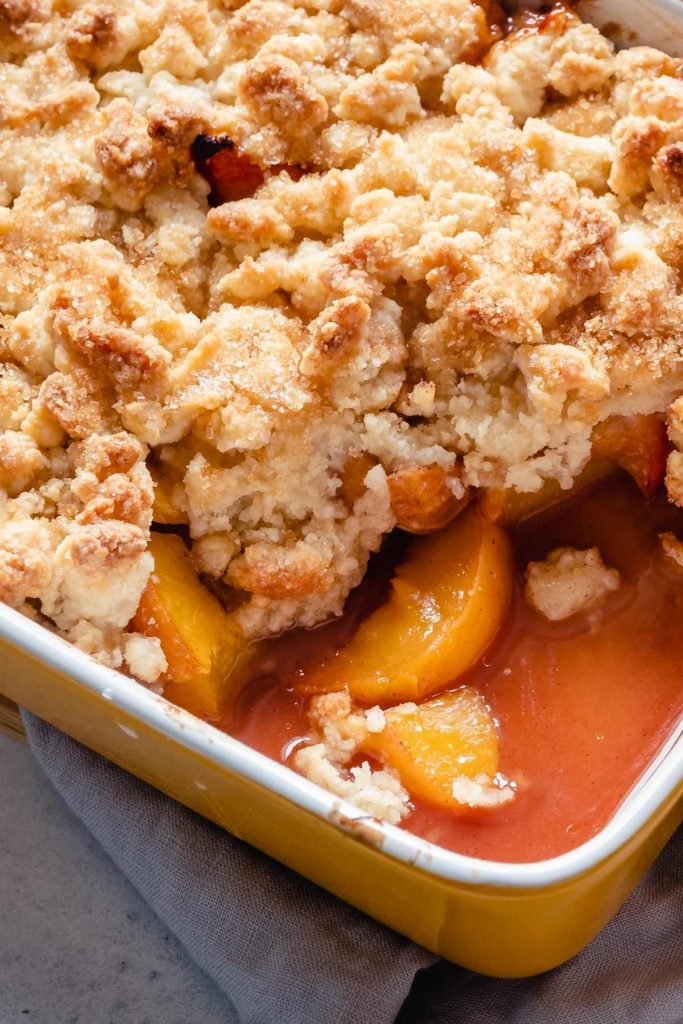 Easy Peach Cobbler With Cake Mix