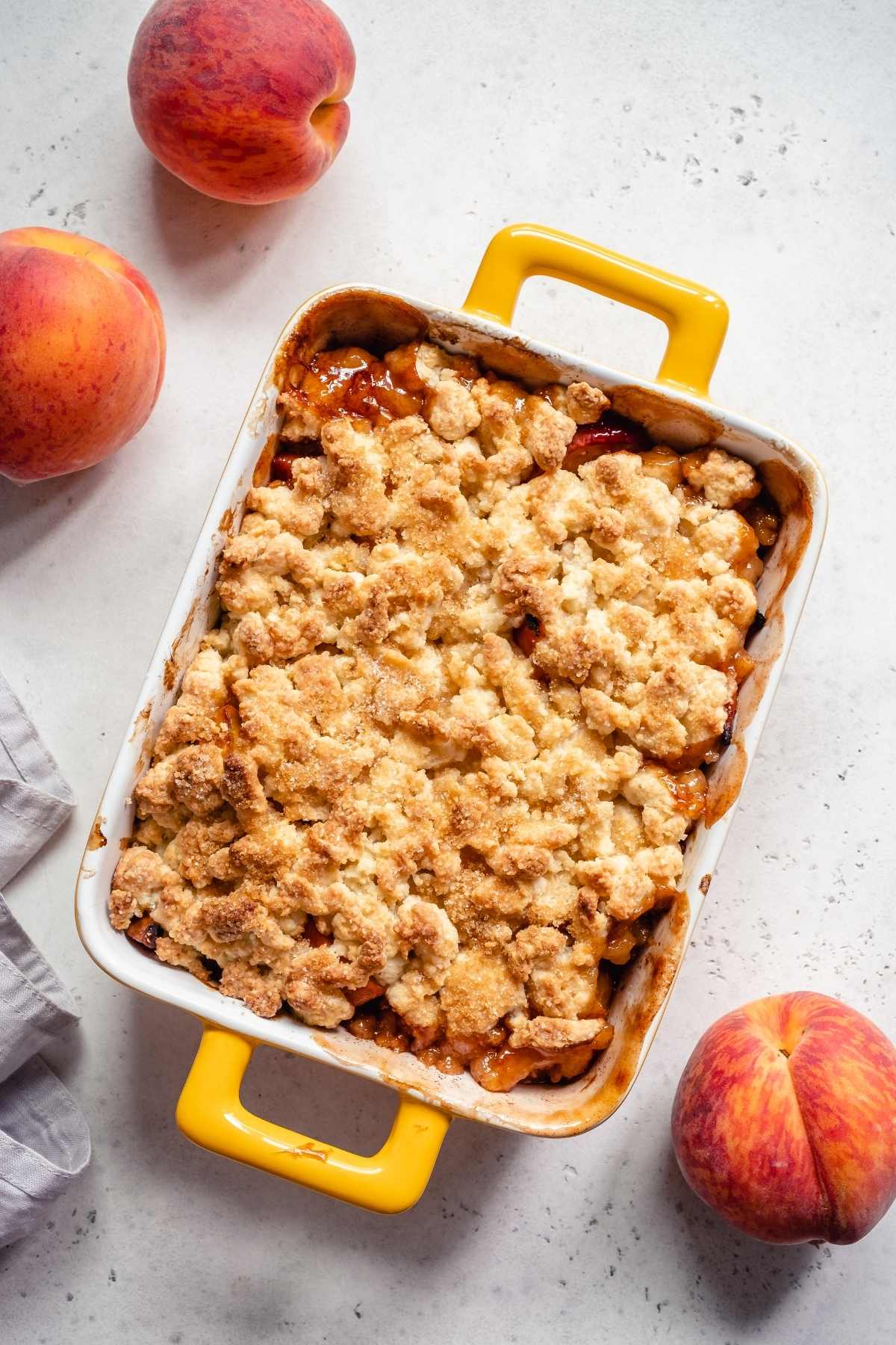 Peach Cobbler with Cake Mix