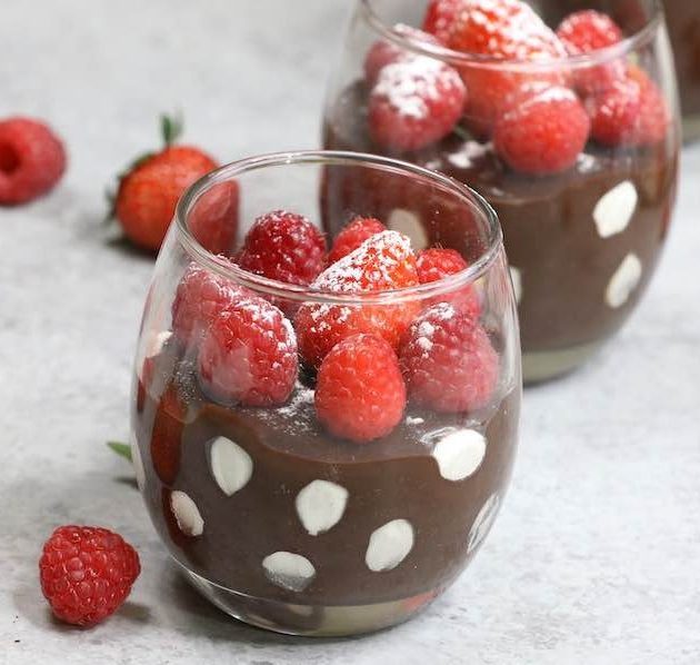 Polka Dot Chocolate Pudding