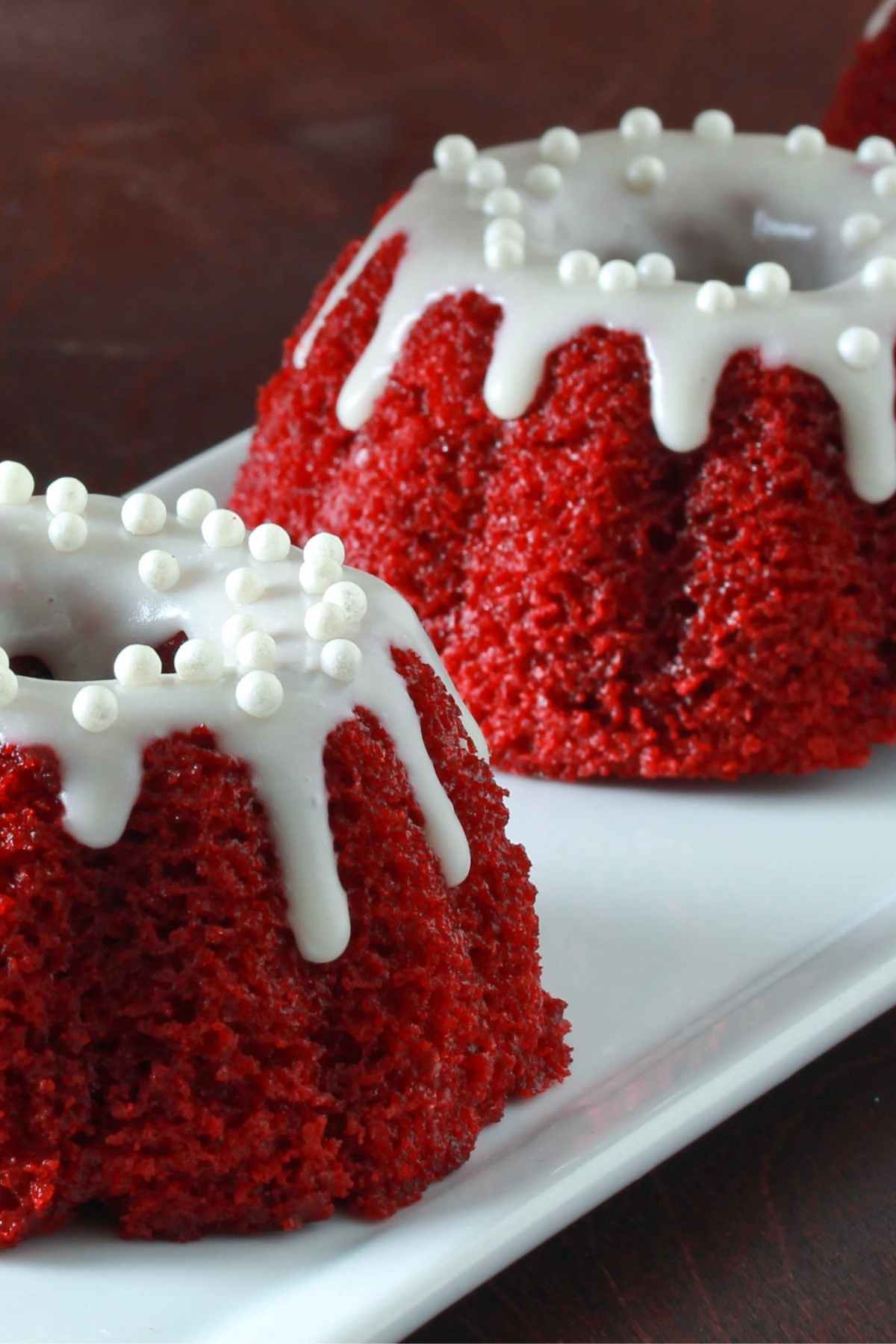 Red Velvet Petite Bundt Cakes