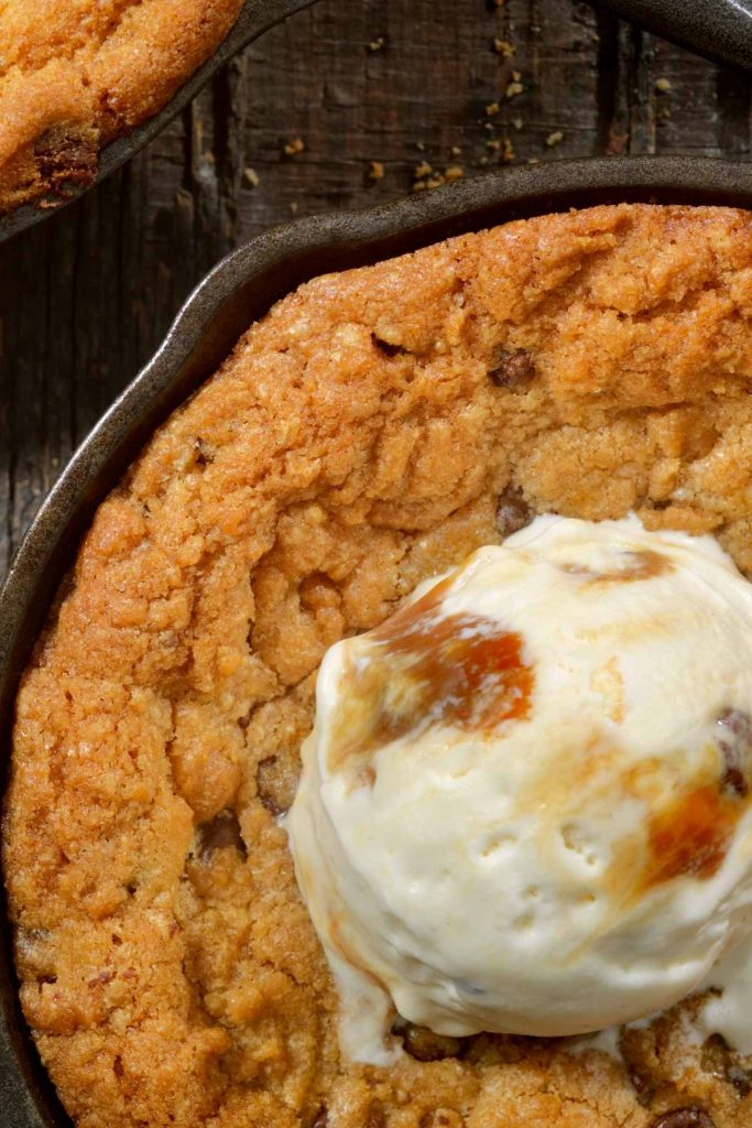 S’mores Stuffed Skillet Cookie