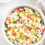 Surimi Salad is creamy, refreshing, and delicious. It’s so versatile and you can serve it as an appetizer, an entrée, or enjoy it as a snack when you’re craving something fresh and flavorful!