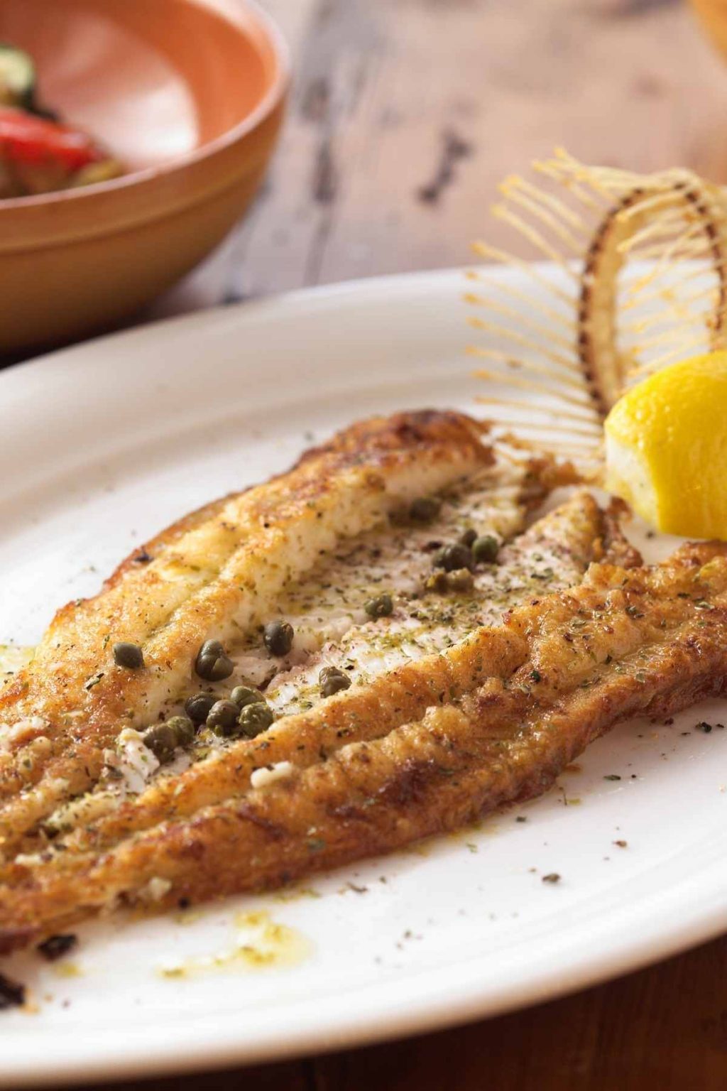 Baked Dover Sole Fish with Lemon Garlic Butter