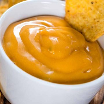 This homemade cheez whiz is rich, flavourful, and so easy to make. It’s made with real cheese and so much better than the store-bought version.