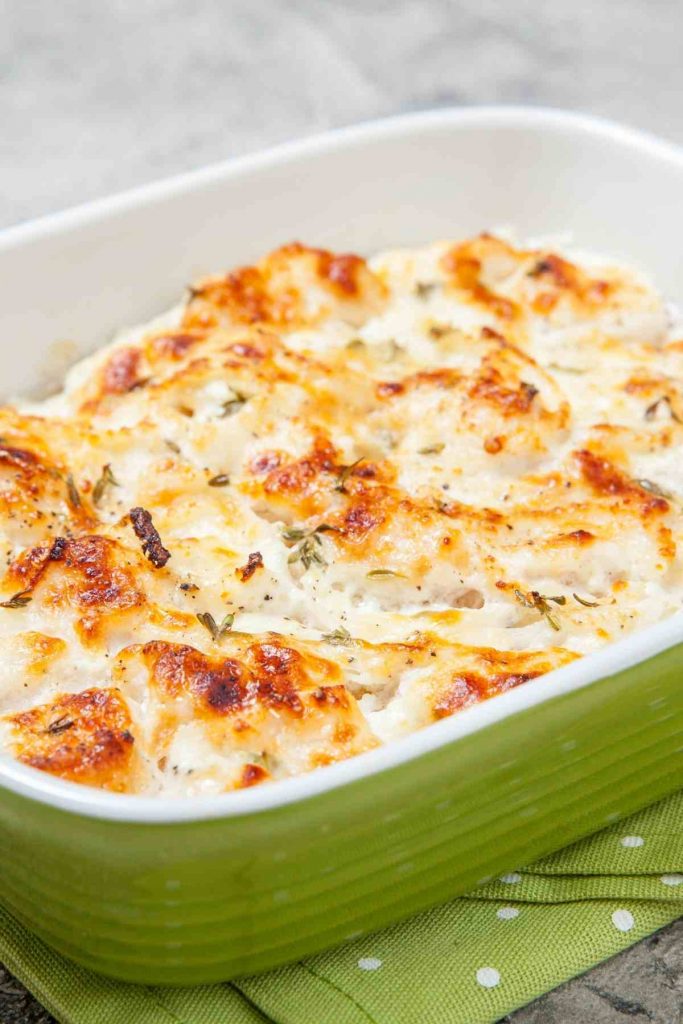 Keto Chicken Alfredo Casserole