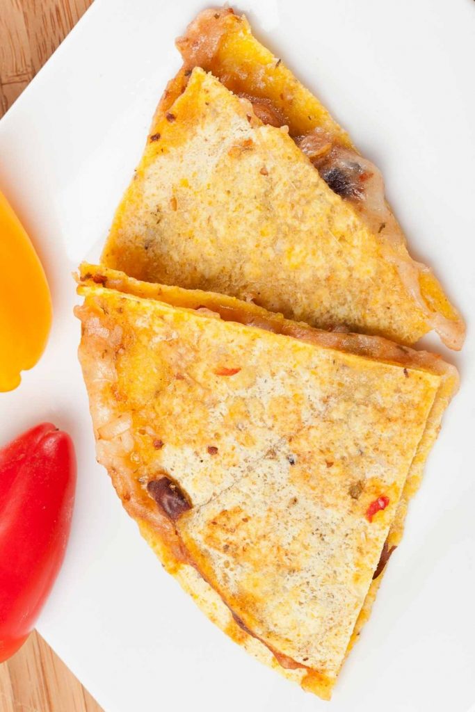 Corn Tortilla Quesadilla (Taco Quesadilla) - IzzyCooking