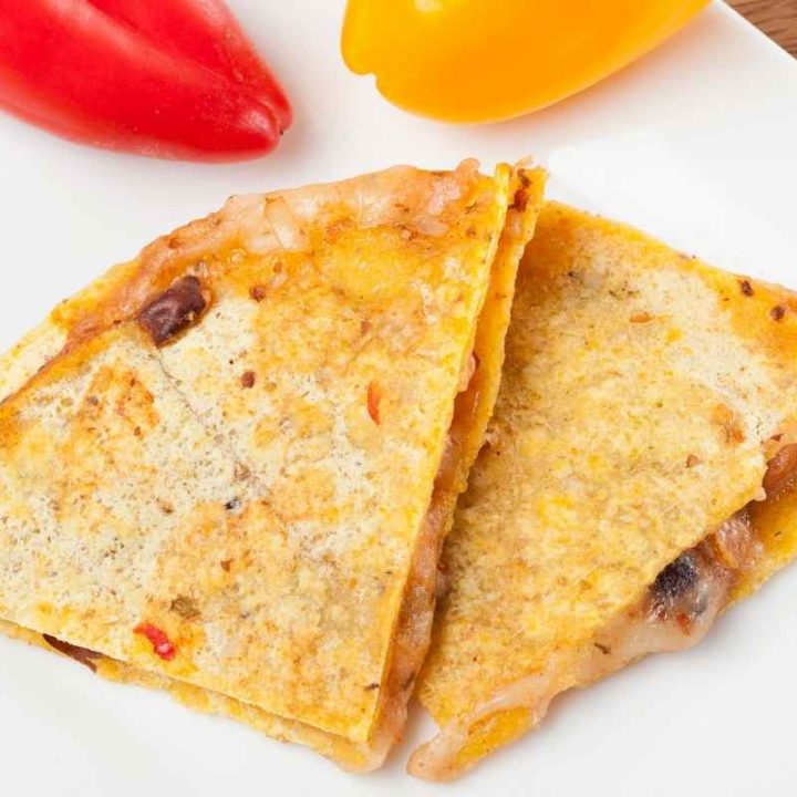 Corn Tortilla Quesadilla (Taco Quesadilla) IzzyCooking