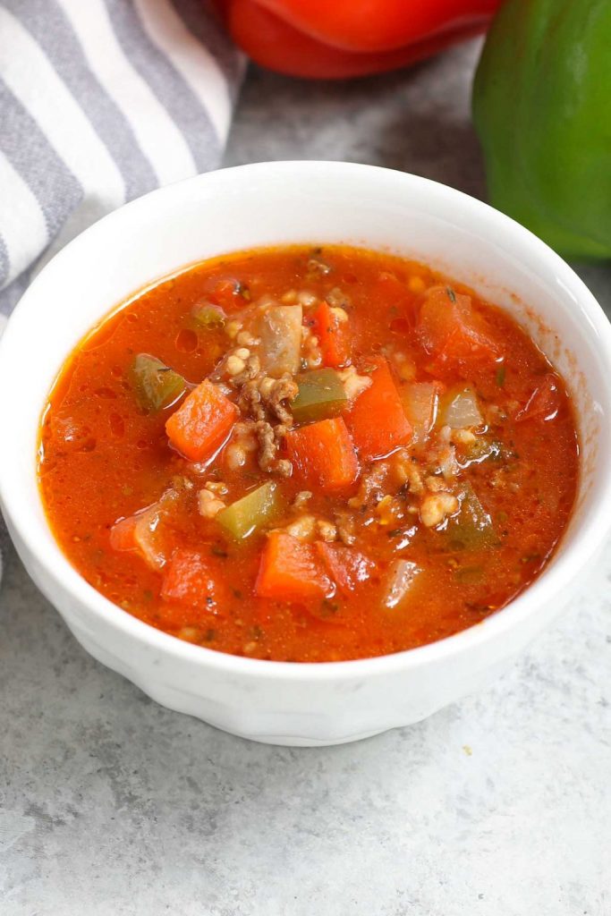 Crock Pot Stuffed Pepper Soup