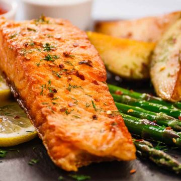 Salmon is a nutritious and delicious type of fish that’s easy to prepare. Using a griddle ensures that the salmon is perfectly seared and evenly cooked. This Blackstone Griddle Salmon recipe is perfect for busy weeknights!