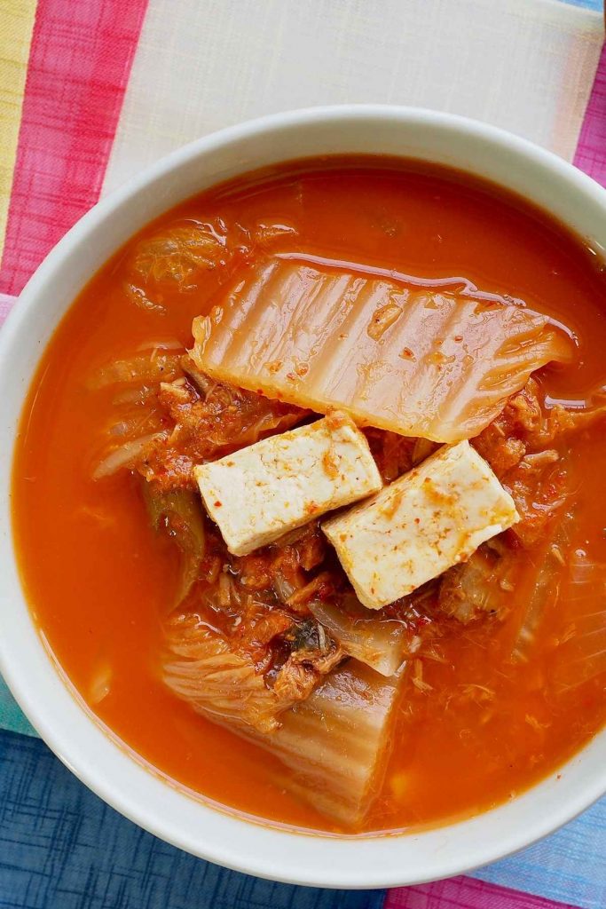 Quick and Easy Korean Tofu Soup Recipe - IzzyCooking