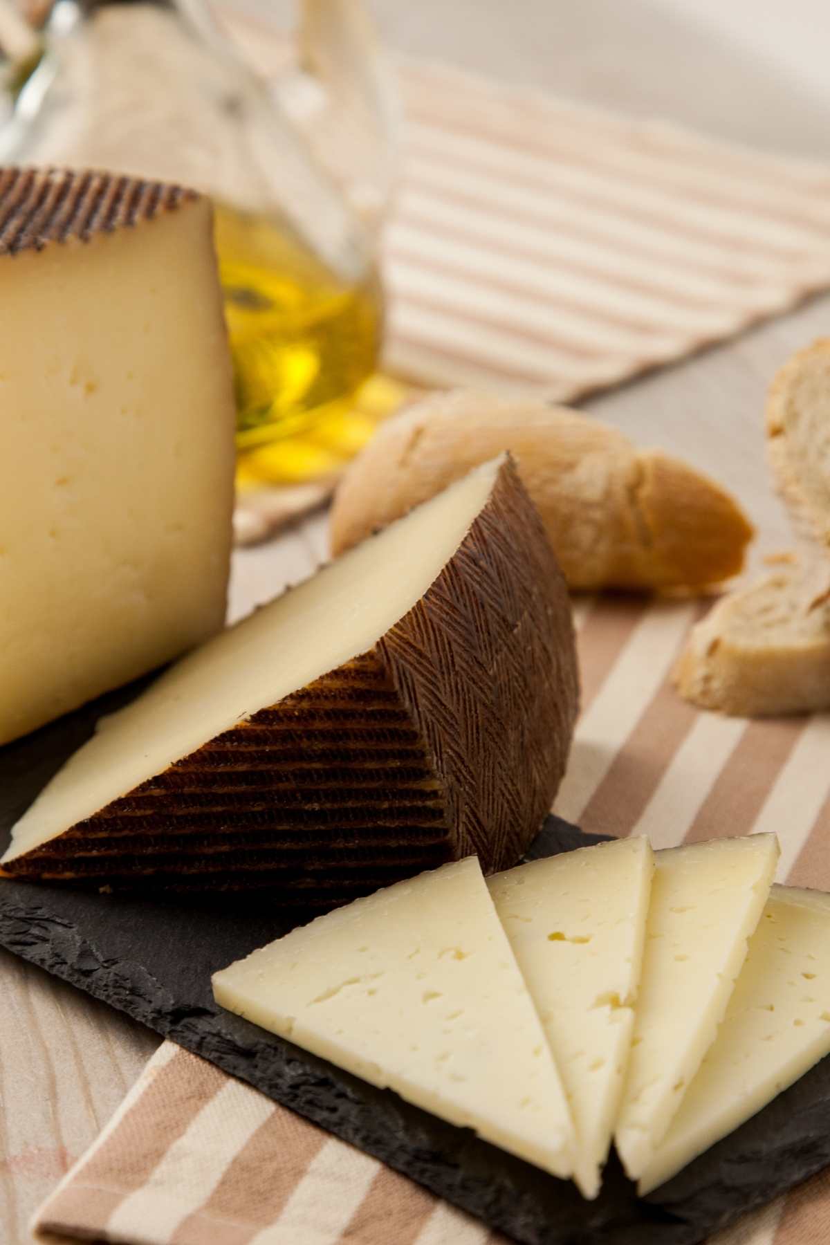 Originally from Spain, Manchego is a white cheese made from sheep's milk. It’s a very versatile cheese that can be used to top burgers, add flavor to salads, and is delicious melted in sandwiches.