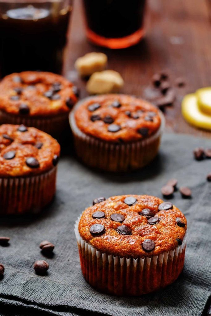 Paleo Almond Butter Banana Muffins with Flaxseed