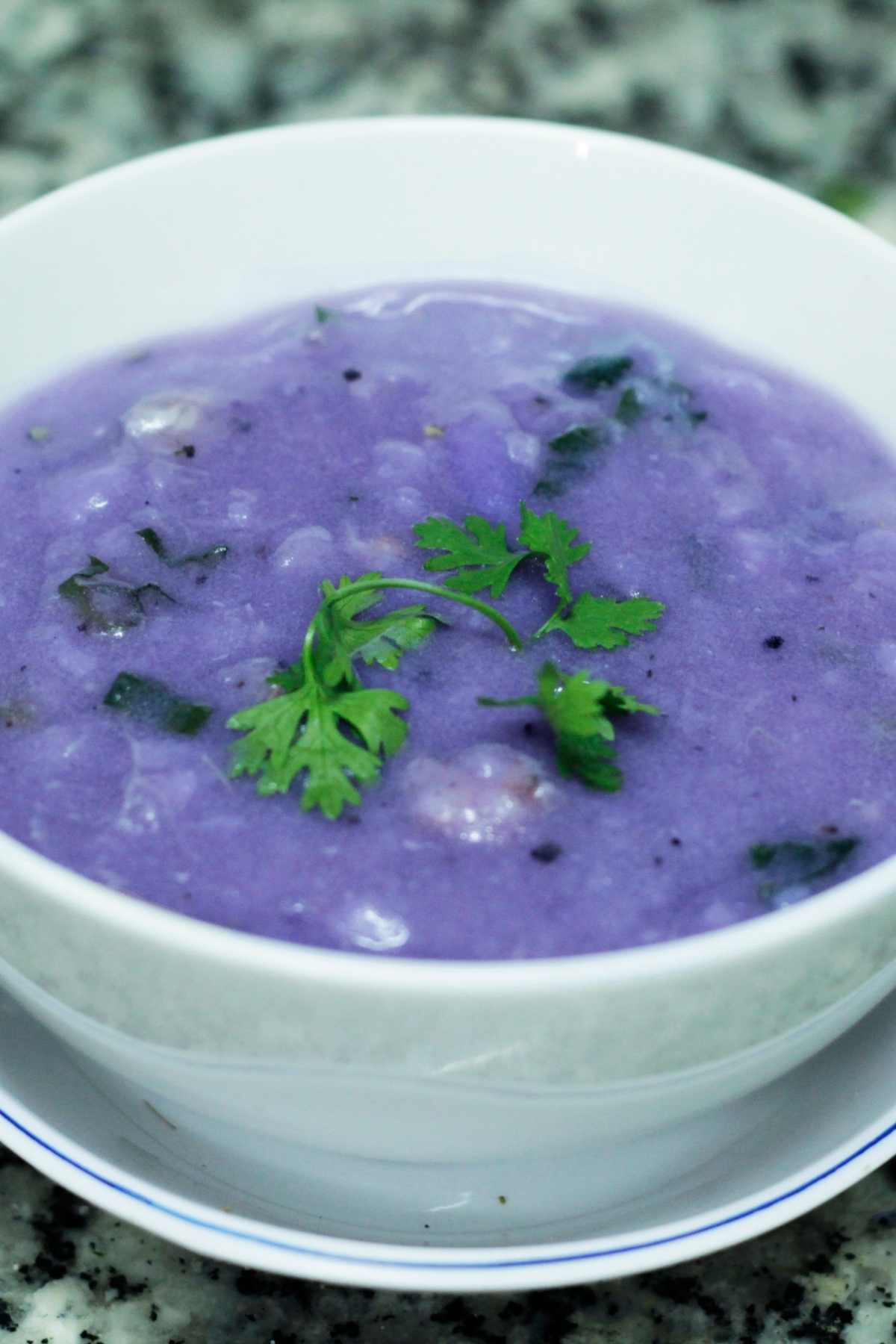 Purple Sweet Potato Cashew Cream Soup
