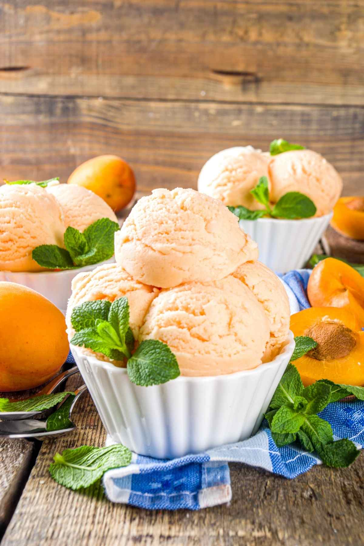 Roasted Apricot and Honey Ice Cream
