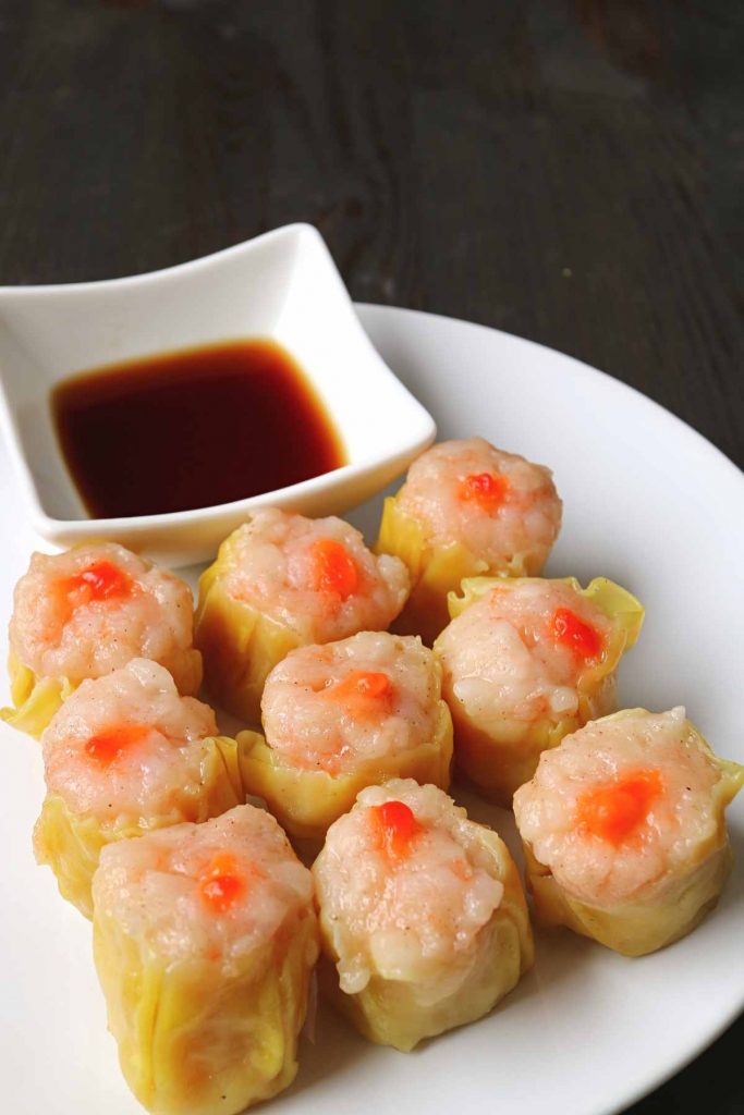 One of the most popular dim sum dishes is shumai or siu mai. It’s traditionally made with steamed pork and is a bite-sized treat that’s full of flavor.