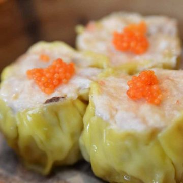 One of the most popular dim sum dishes is shumai or siu mai. It’s traditionally made with steamed pork and is a bite-sized treat that’s full of flavor.