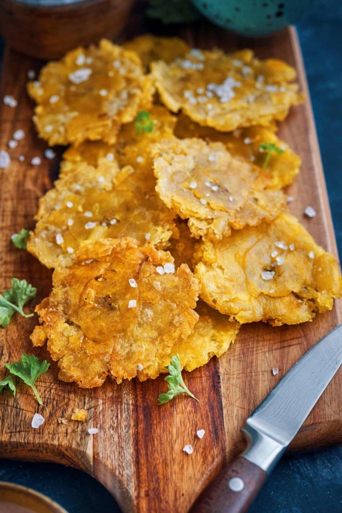 Tostones (Fried Green Plantains)