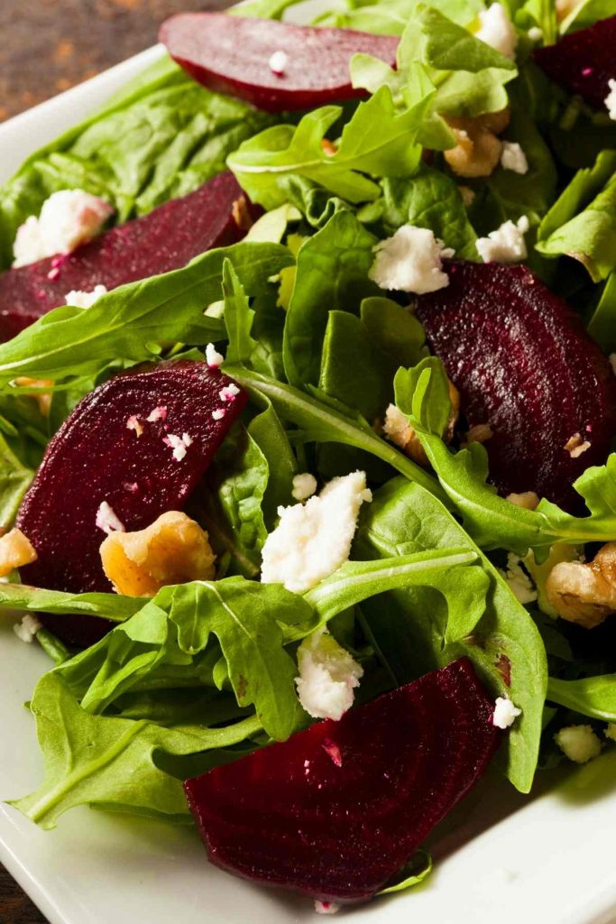 Beet Salad with Arugula and Balsamic Vinaigrette