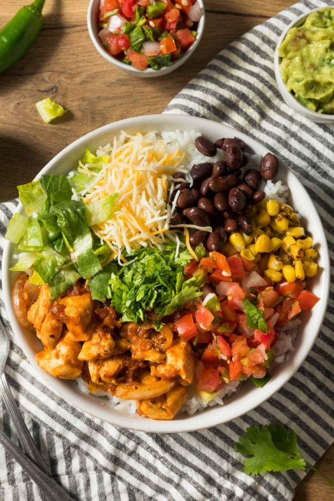 Chicken Burrito Protein Bowls