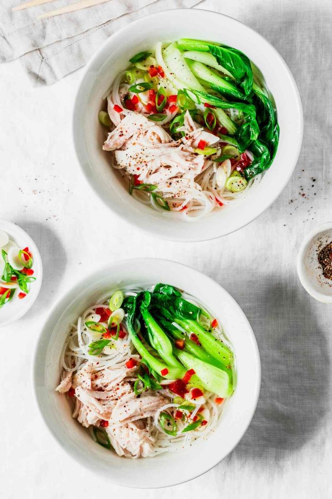 Chinese Noodle Soup with Chicken