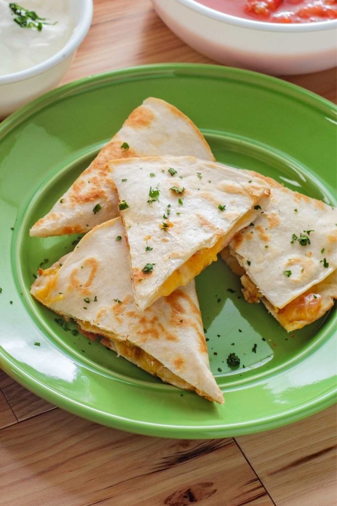 Canned Chicken Quesadillas