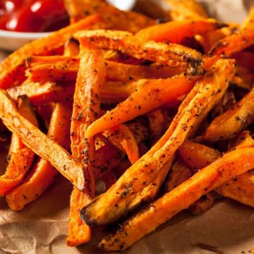 Looking for a healthier alternative to deep-fried French fries? Baked Sweet Potato Fries are just the thing. With a sweet and salty flavor, these crispy easy-to-make fries will be a new family favorite.