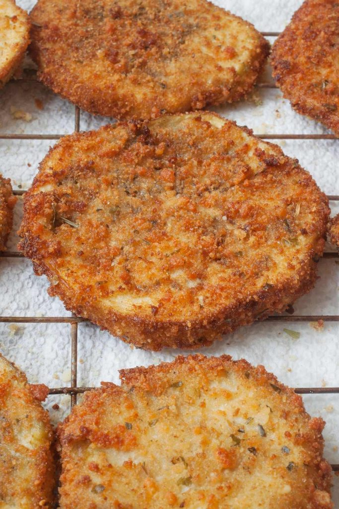 Garlic Parmesan Baked Eggplant