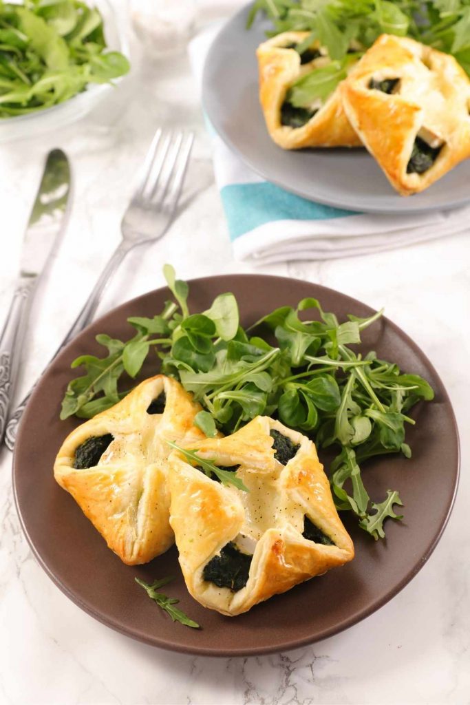 Herb and Goat Cheese Puff Pastry Bites