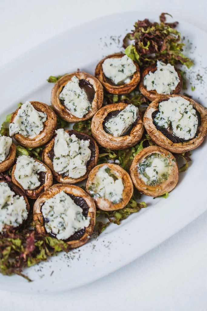 Herbed Goat Cheese Stuffed Mushrooms