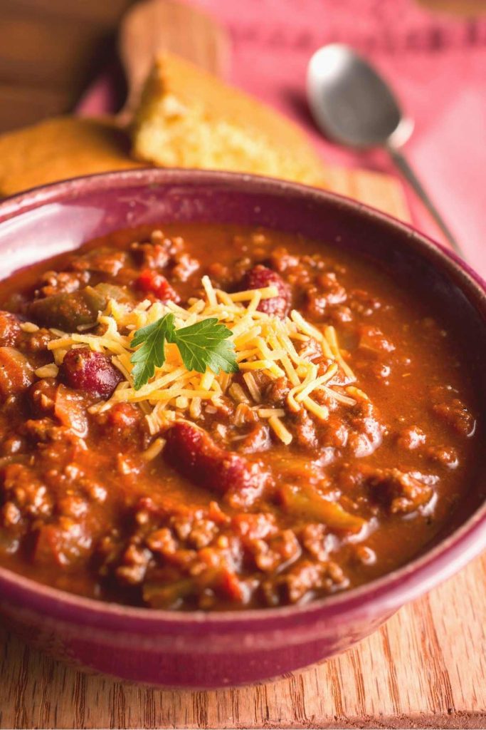 Homemade Chili Cheese Dip