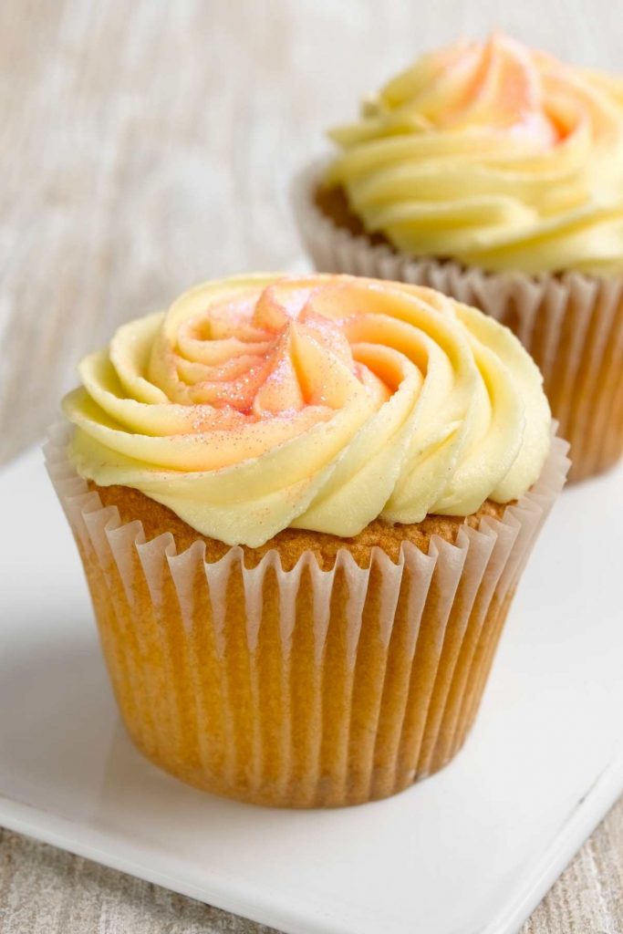Honey Cupcakes with Honey Cream Cheese Frosting