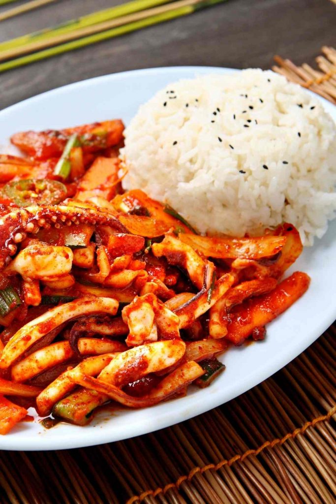 Korean Spicy Squid Bowl