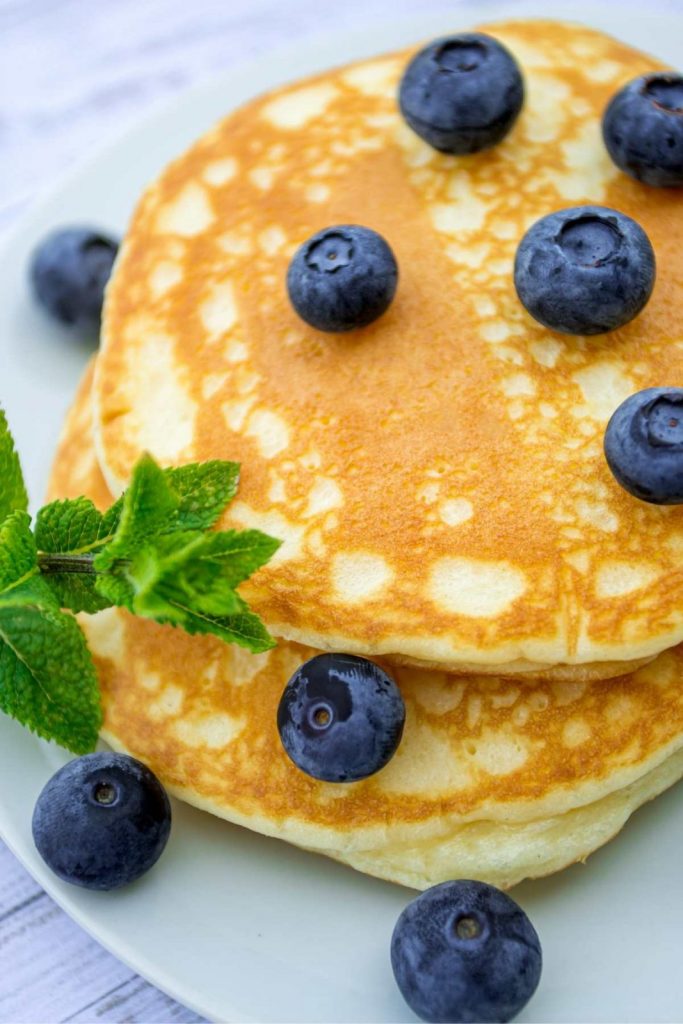 Light and Fluffy Banana Protein Powder Pancakes