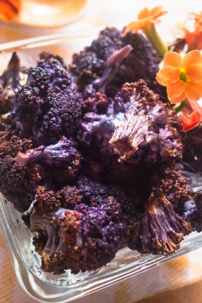 Roasted Purple Cauliflower