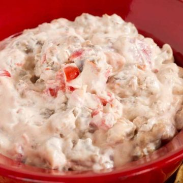 Serve this tasty Rotel sausage dip at your next game-day party. It’s full of delicious savory flavors and all you need are three ingredients!