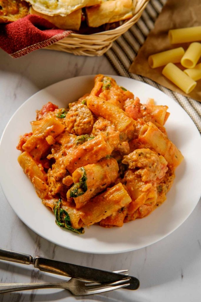 Spicy Sausage Rigatoni