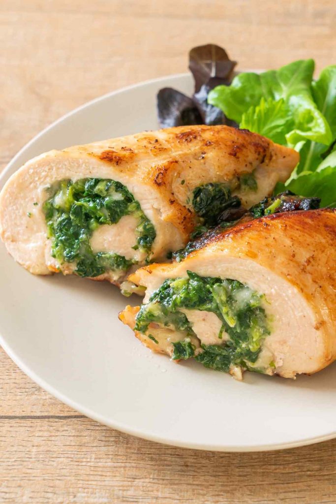 Easy Spinach Stuffed Chicken Breast