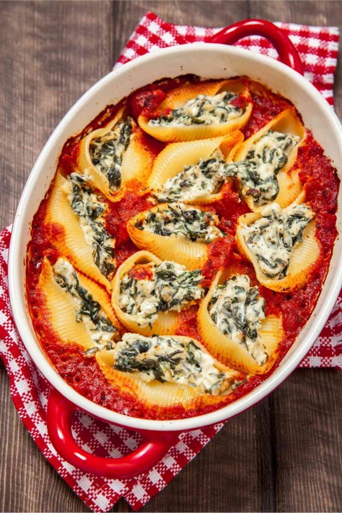 Spinach and Ricotta Stuffed Shells