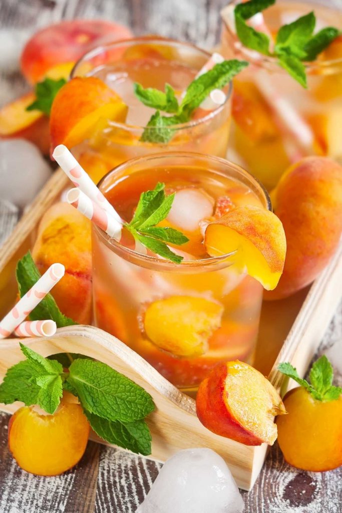 Sweet Bourbon Peach Lemonade