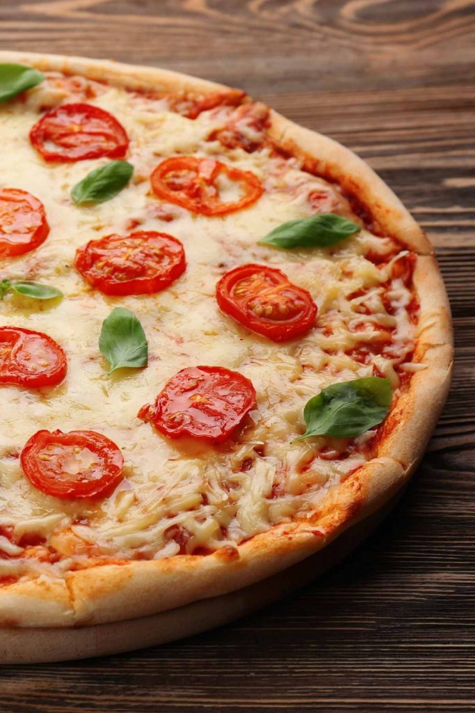 Tomato, Basil, and Ricotta Pizza