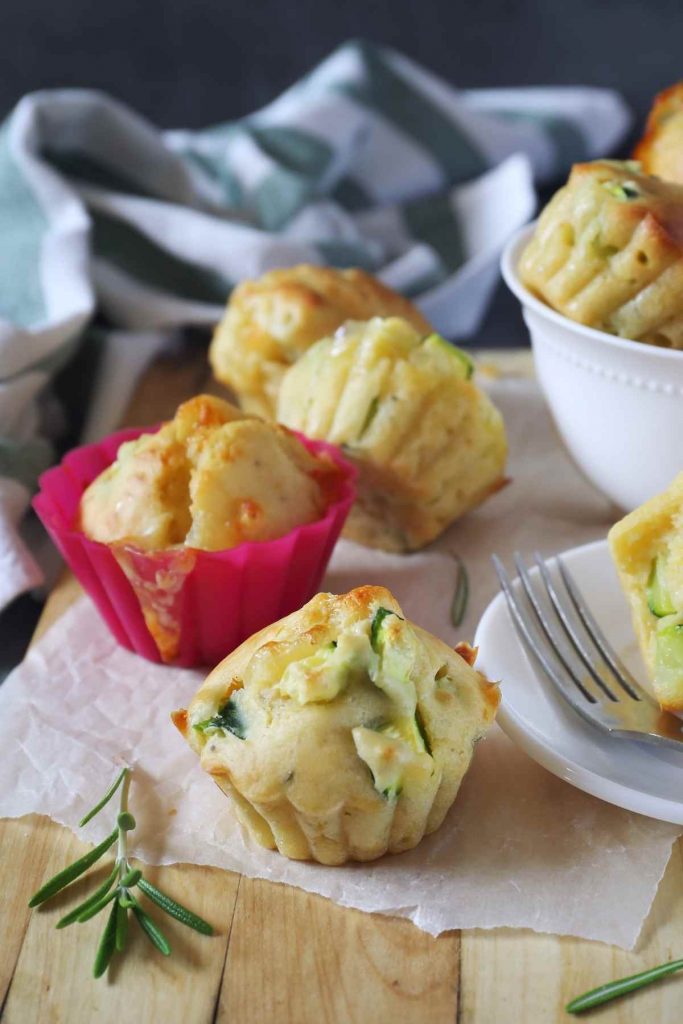 Zucchini Goat Cheese Muffins