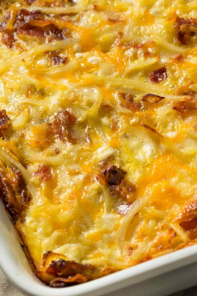 Breakfast Potato Casserole - IzzyCooking